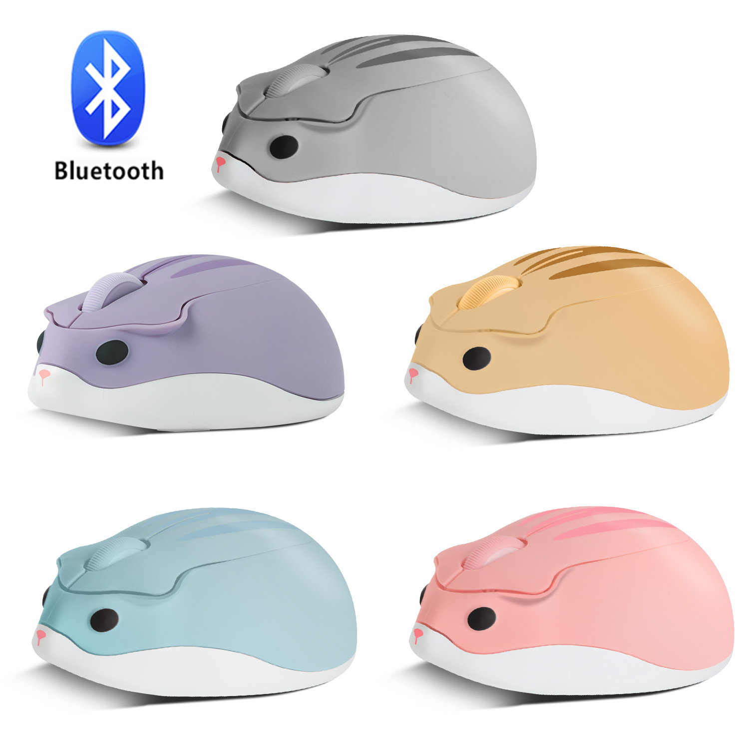 Kids Tablet With Accessories - Bluetooth+2.4G Wireless Cute Mouse Hamster Cartoon