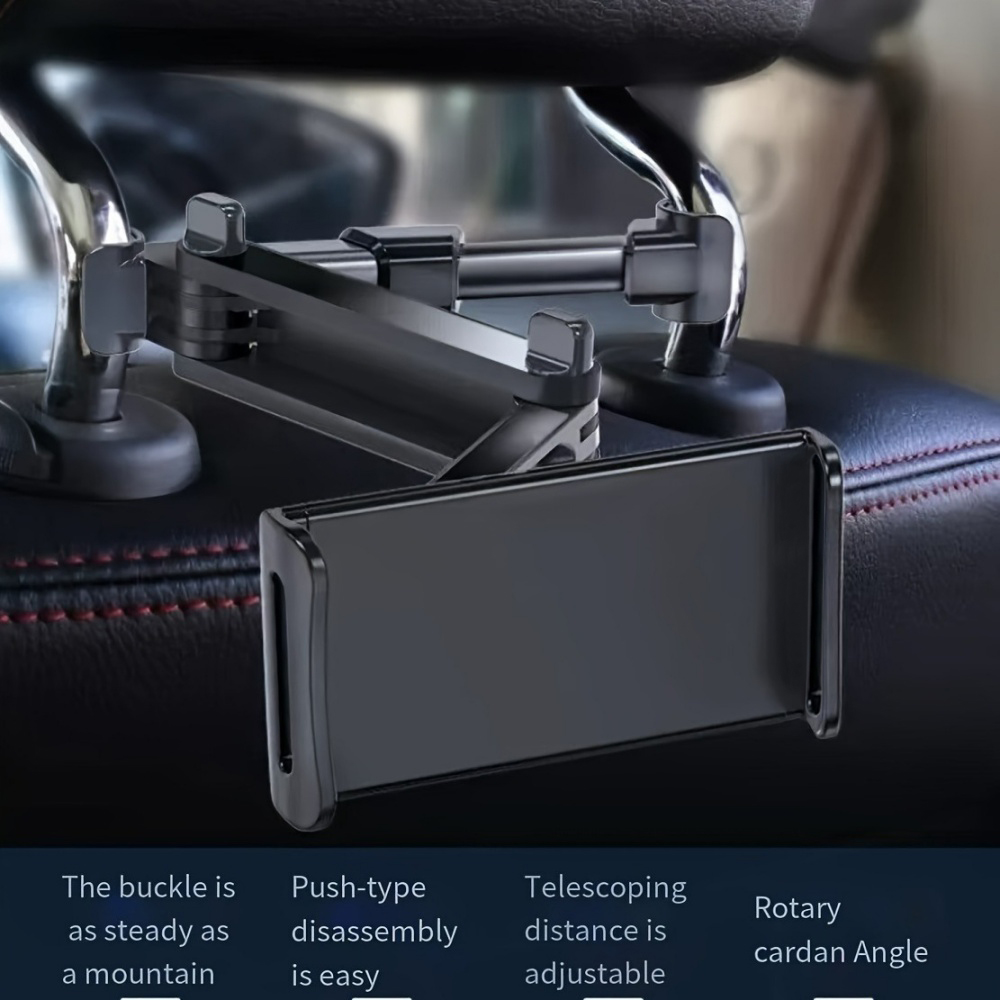 Kids Tablet With Accessories - Retractable Stretchable Car Headrest Tablet Holder