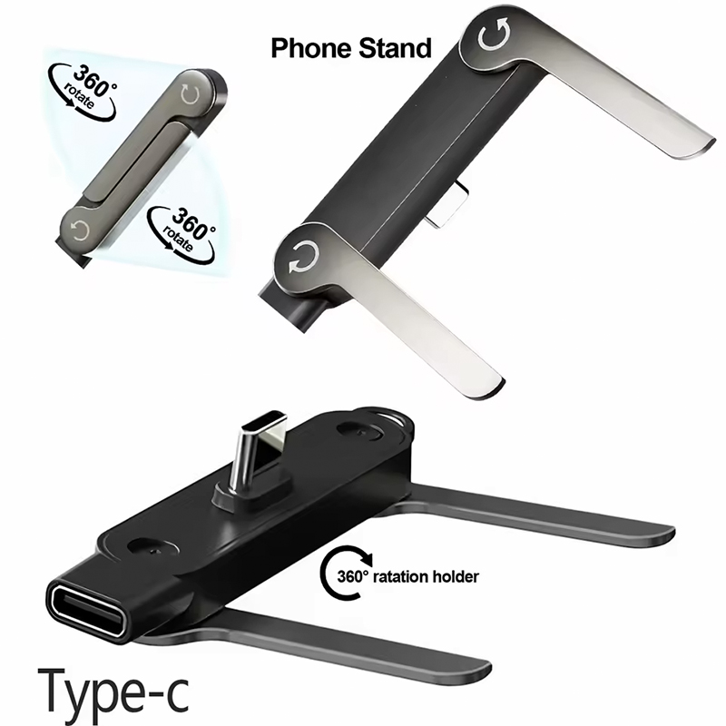 Tablet Stand Accessories - Flat Type C Phone Charging Bracket