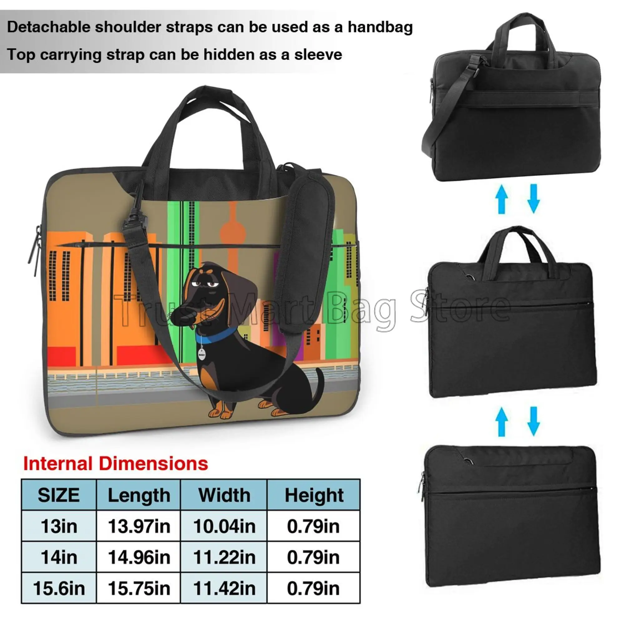 Cute Dachshund Print Laptop Ca - Boox Tablet Accessories review and price
