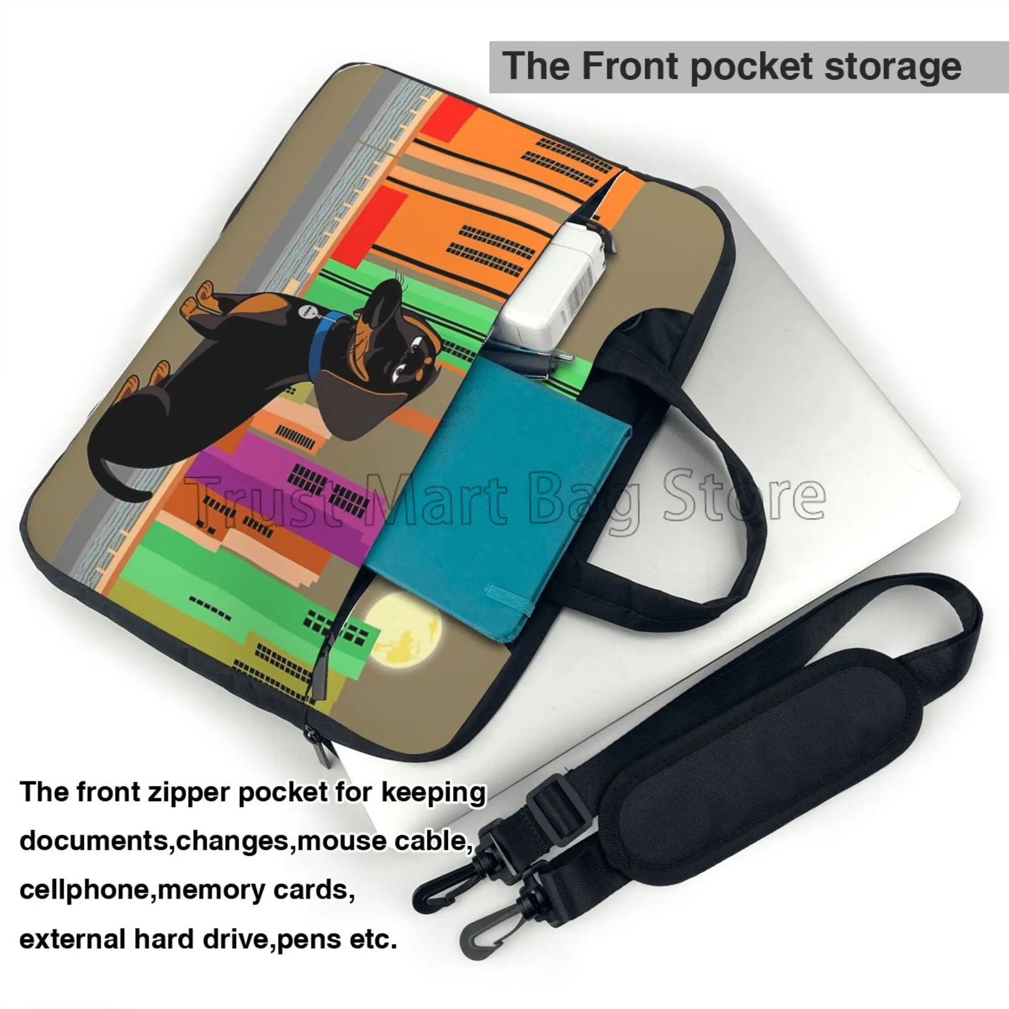 Cute Dachshund Print Laptop Ca - Boox Tablet Accessories review and price
