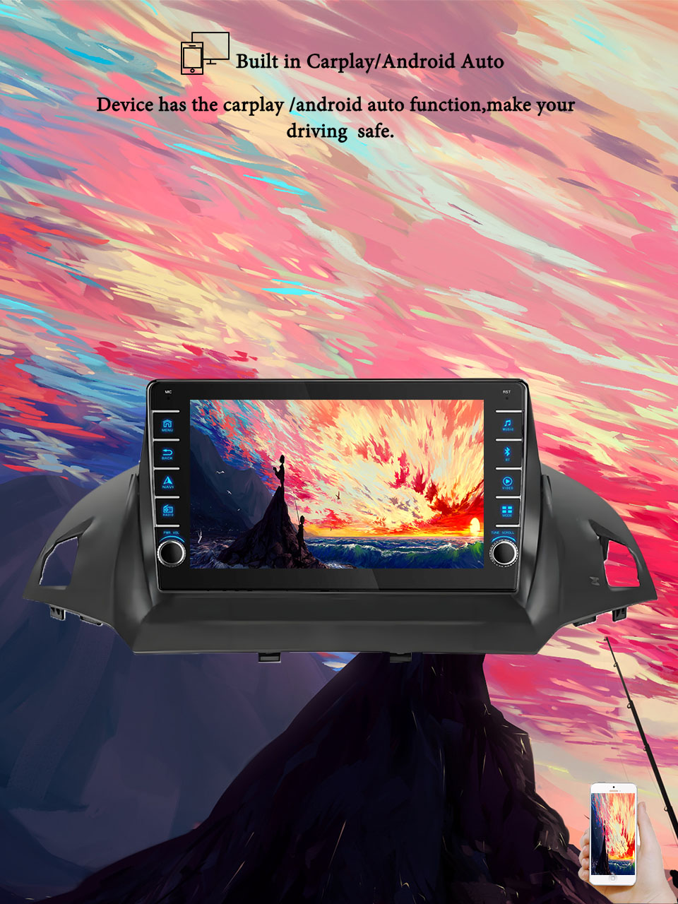 8G+128G Android 14 For Ford Ku - Tablet Danish Mobile & Accessories Faisalabad review and price