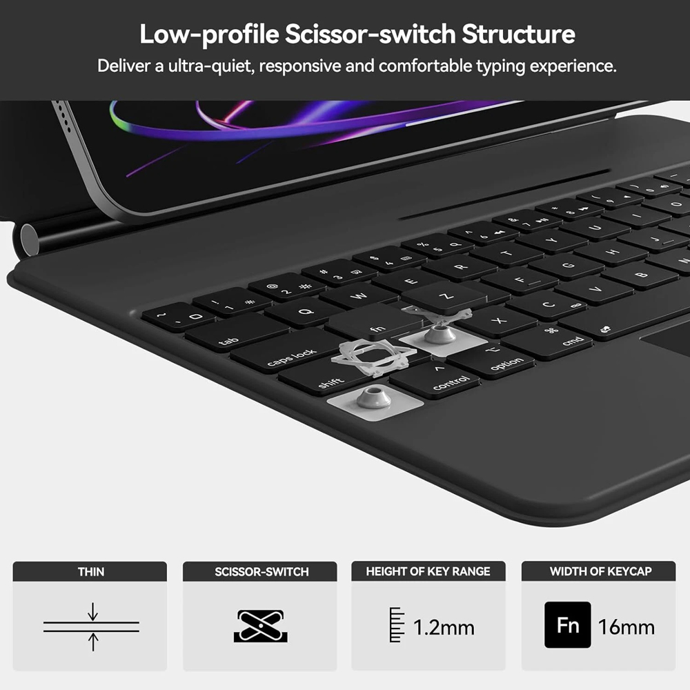 Bluetooth Magic Keyboard Case  - Boox Tablet Accessories review and price