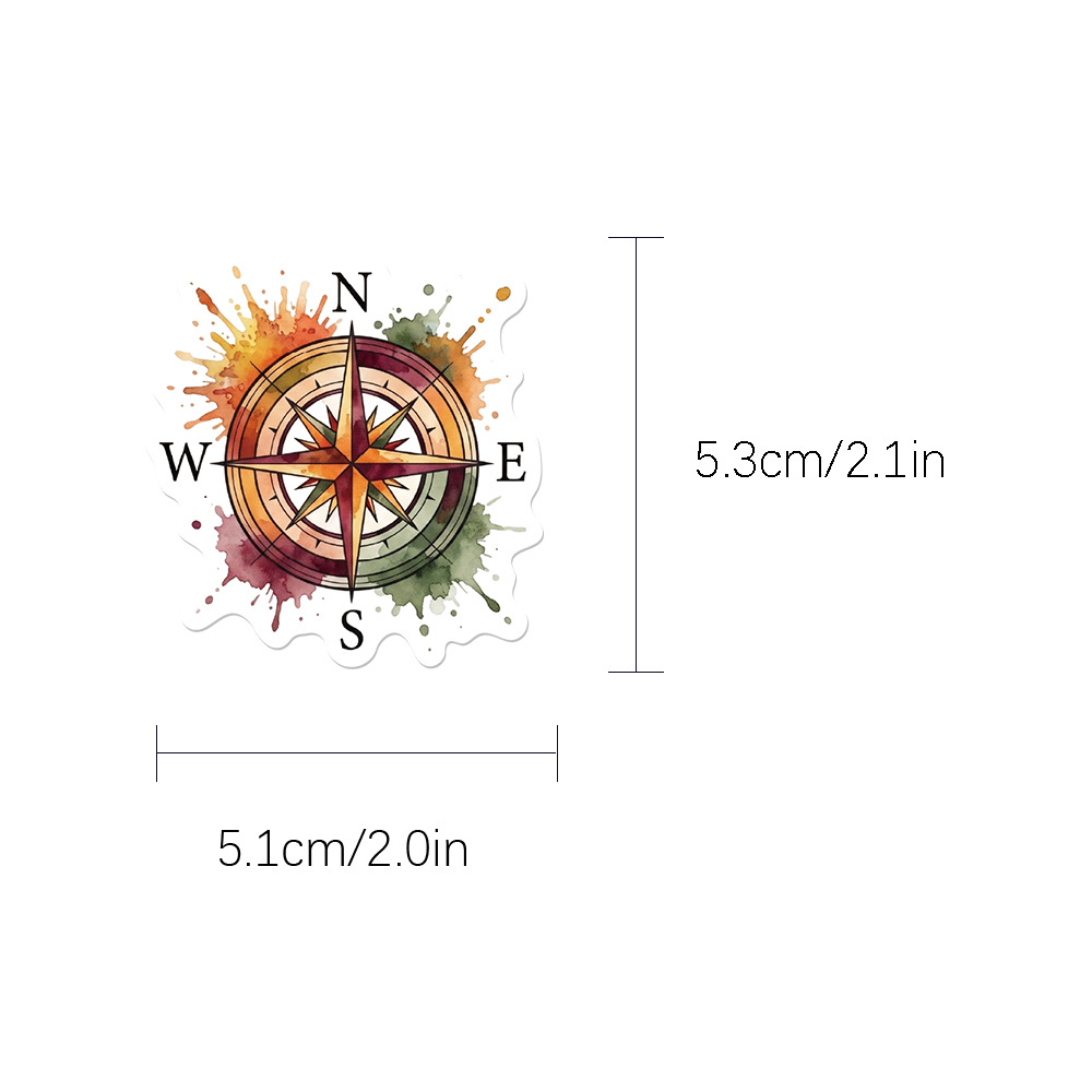 50Pcs Cartoon Retro Compass St - Boox Tablet Accessories review and price