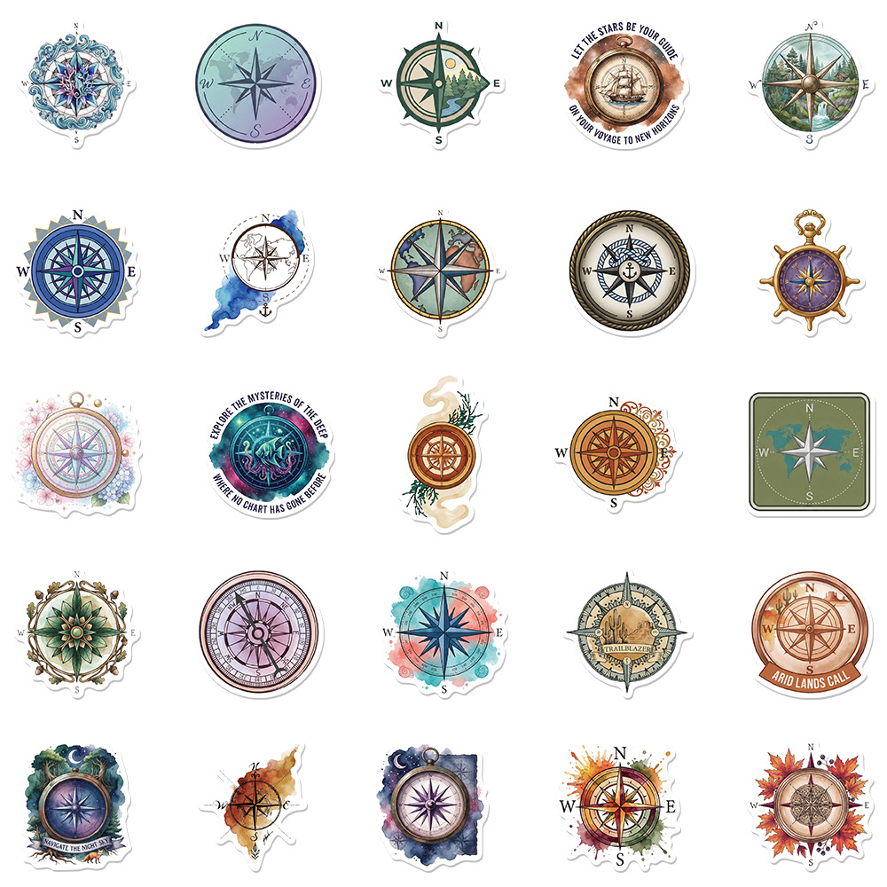 50Pcs Cartoon Retro Compass St - Boox Tablet Accessories review and price