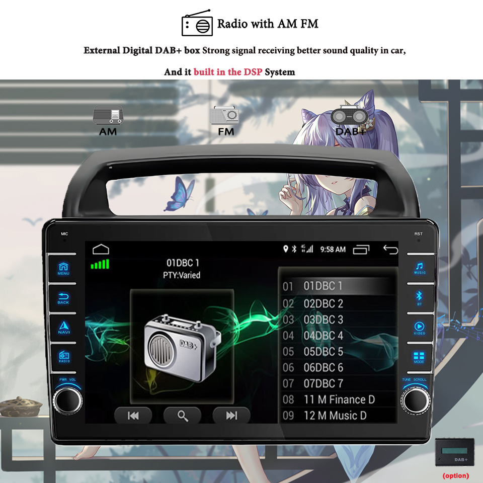 8G+128G Android 14 For Kia Car - Tablet Danish Mobile & Accessories Faisalabad review and price
