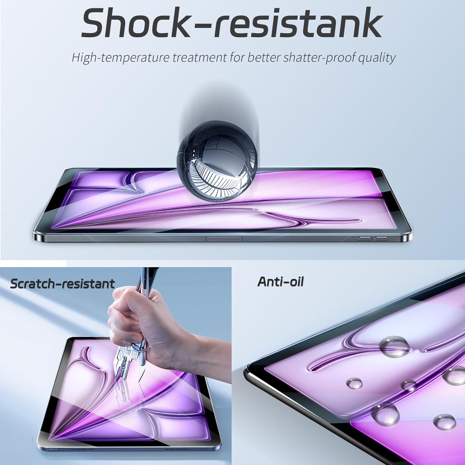 2pcs 9H Tempered Glass For iPa - Temu Tablet Accessories review and price