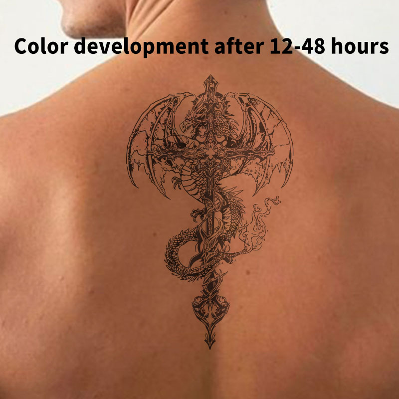 Temporary Tattoos Dragon Cross - Hotwav Tablet Accessories review and price